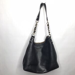 Kate Spade Pine Street Finley Pebbled Leather Black Med Shoulder Hobo Bag